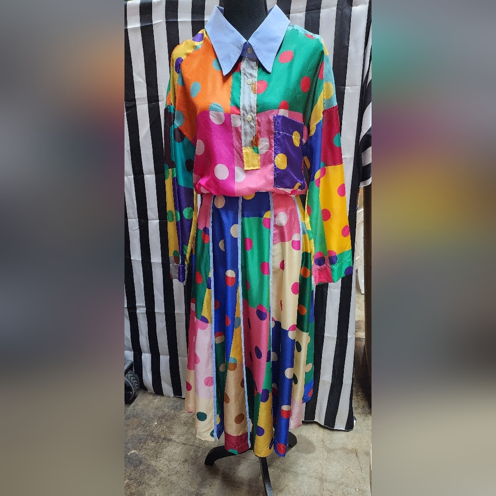 Jejia- Christy floral silk midi dress by designer Anna Maria Marino